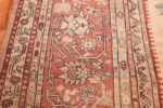 large ivory background antique oushak turkish rug 49658 border Nazmiyal