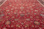 large silk and wool vintage khorassan persian rug 60036 field Nazmiyal