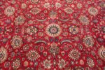 large silk and wool vintage khorassan persian rug 60036 round Nazmiyal