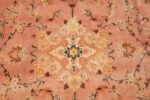 large silk and wool vintage tabriz persian rug 60014 center Nazmiyal