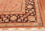 large silk and wool vintage tabriz persian rug 60014 corner Nazmiyal