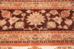 large silk and wool vintage tabriz persian rug 60014 fire Nazmiyal