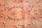 large silk and wool vintage tabriz persian rug 60014 flowers Nazmiyal