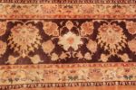 large silk and wool vintage tabriz persian rug 60014 ivory Nazmiyal