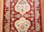 long and narrow silk vintage qum persian rug 49603 middle Nazmiyal