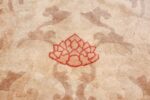 oval antique ivory background chinese rug 49592 flower Nazmiyal