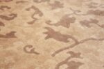 oval antique ivory background chinese rug 49592 raised Nazmiyal