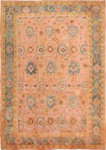Oversized Antique Arts and Crafts Turkish Oushak Rug 49637 by Nazmiyal