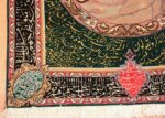 pictorial silk and wool vintage tabriz persian rug 49613 corner Nazmiyal