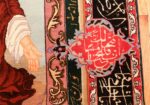 pictorial silk and wool vintage tabriz persian rug 49613 side Nazmiyal