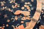 round antique navy background chinese rug 49593 part Nazmiyal