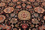 silk and wool fine floral vintage khorassan persian rug 60018 boteh Nazmiyal