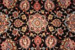 silk and wool fine floral vintage khorassan persian rug 60018 center Nazmiyal