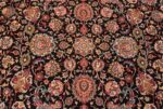 silk and wool fine floral vintage khorassan persian rug 60018 medallion Nazmiyal