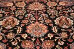 silk and wool fine floral vintage khorassan persian rug 60018 top Nazmiyal