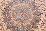 silk and wool large vintage nain persian rug 60029 center Nazmiyal