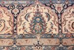silk and wool large vintage nain persian rug 60029 pine Nazmiyal