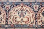 silk and wool large vintage nain persian rug 60029 ribbon Nazmiyal
