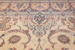 silk and wool large vintage nain persian rug 60029 top Nazmiyal