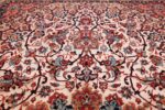 silk and wool vintage isfahan persian rug 49619 scrolls Nazmiyal