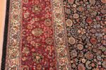silk and wool vintage khorassan persian rug 60017 border Nazmiyal