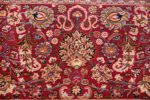 silk and wool vintage khorassan persian rug 60017 fire Nazmiyal