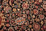 silk and wool vintage khorassan persian rug 60017 scrolls Nazmiyal