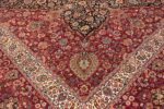 silk and wool vintage khorassan persian rug 60017 side Nazmiyal