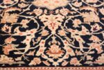 silk and wool vintage nain persian rug 49616 flower Nazmiyal