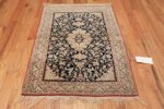 silk and wool vintage nain persian rug 49616 tiara Nazmiyal