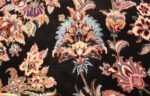 silk and wool vintage tabriz persian rug 60020 flower Nazmiyal