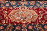 silk and wool vintage tabriz persian rug 60020 medallion Nazmiyal