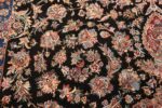 silk and wool vintage tabriz persian rug 60020 scrolls Nazmiyal