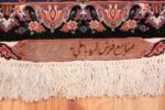 silk and wool vintage tabriz persian rug 60020 signature Nazmiyal