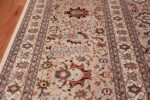 silk large vintage kashan persian rug 60019 border Nazmiyal