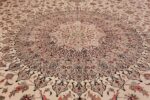 silk large vintage kashan persian rug 60019 medallion Nazmiyal