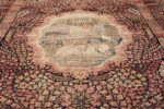 small size antique kerman persian rug 49604 field Nazmiyal