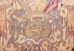 small size antique kerman persian rug 49610 cats Nazmiyal