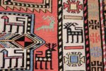 small size silk vintage soumak caucasian 49608 border Nazmiyal