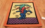 small size vintage american rug designed by keith haring 49660 whole Nazmiyal