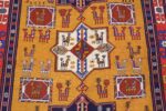 tribal geometric soumak caucasian kilim rug 49607 middle Nazmiyal