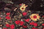 vintage flower garden design scandinavian rug by gustav klimt 49661 stone Nazmiyal