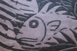 vintage maurtis eschter designed scandinavian fish rug 49663 right Nazmiyal