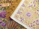 vintage silk floral tabriz persian rug 51180 knots Nazmiyal