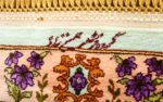 vintage silk floral tabriz persian rug 51180 signature Nazmiyal