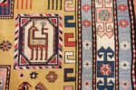 vintage silk soumak caucasian 49609 border Nazmiyal