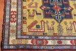 vintage silk soumak caucasian 49609 corner Nazmiyal