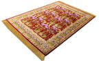 vintage small size silk tabriz persian rug 51178 side Nazmiyal
