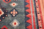 vintage square tribal gabbeh persian rug 49649 border Nazmiyal