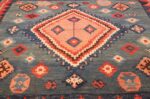 vintage square tribal gabbeh persian rug 49649 field Nazmiyal